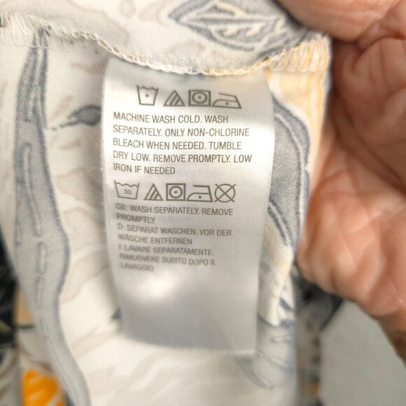 Attitudes by Renee Tank Top  Blouse Womens XL Yellow Brown V-Neck Lagenlook - Picture 10 of 15